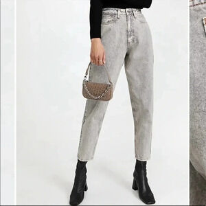 WeWoreWhat Dani boyfriend acidwash gray denim